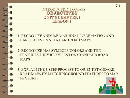 OBJECTIVES INTRODUCTION TO MAPS UNIT 6 CHAPTER 1 LESSON 1