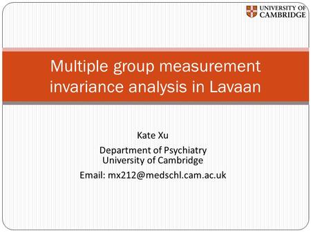 Multiple group measurement invariance analysis in Lavaan