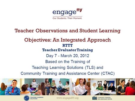RTTT Teacher Evaluator Training