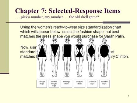 Chapter 7: Selected-Response Items. pick a number, any number