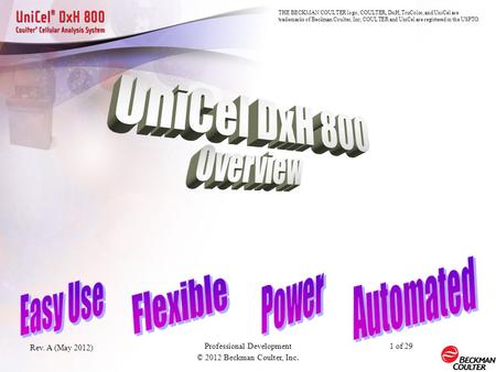 Unicel DxH 800 & Unicel DxH SLidemaker Stainer Overview