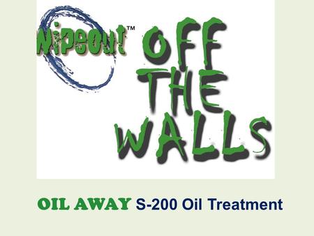 OIL AWAY S-200 Oil Treatment. One Month Old Oil Spill On Concrete - Section 1 Oil is ½ “ thick in some areas.