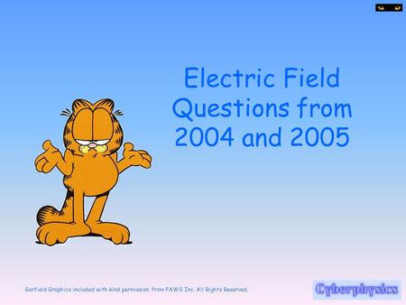 Electric Field Questions from 2004 and 2005