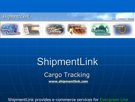 ShipmentLink provides e-commerce services for Evergreen Line