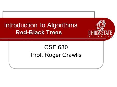Introduction to Algorithms Red-Black Trees