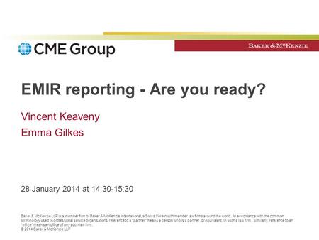 EMIR reporting - Are you ready?