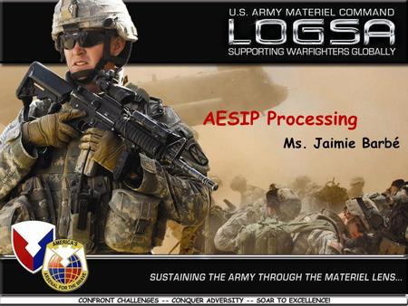 AESIP Processing Ms. Jaimie Barbé.