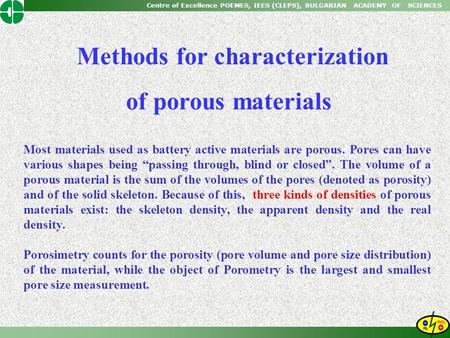 Methods for characterization