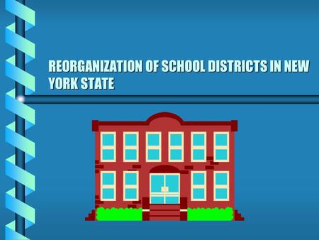 REORGANIZATION OF SCHOOL DISTRICTS IN NEW YORK STATE.