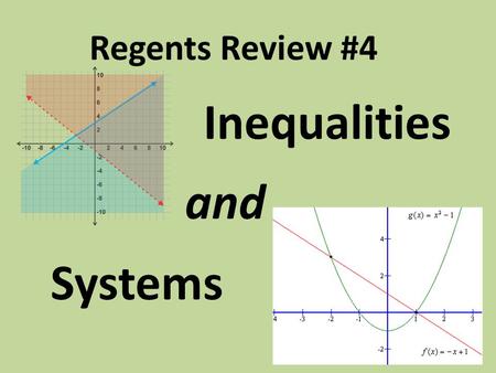 Inequalities and Systems