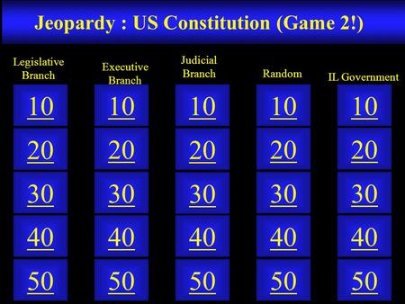 Jeopardy : US Constitution (Game 2!)