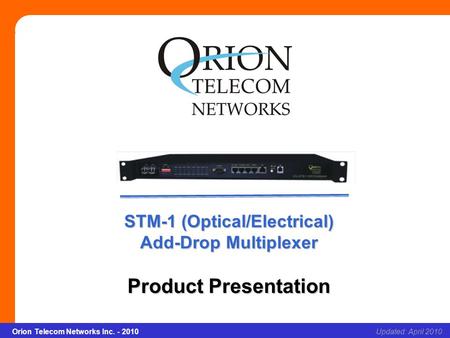 STM-1 (Optical/Electrical)