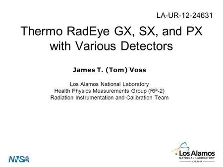Thermo RadEye GX, SX, and PX with Various Detectors