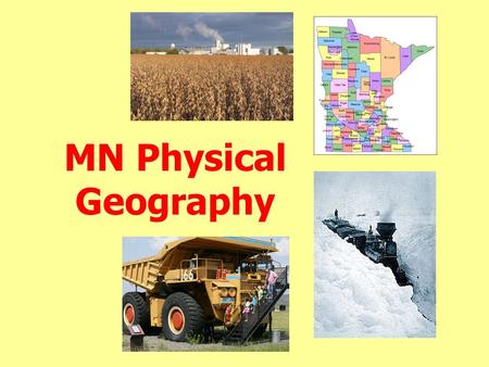 MN Physical Geography.