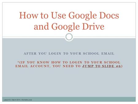 How to Use Google Docs and Google Drive