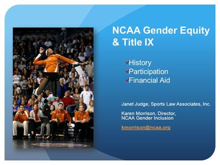 NCAA Gender Equity & Title IX