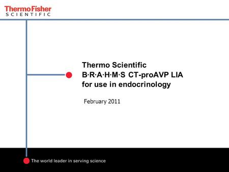 Thermo Scientific B·R·A·H·M·S CT-proAVP LIA for use in endocrinology