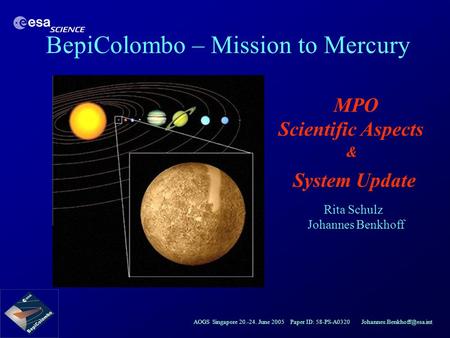 MPO Scientific Aspects
