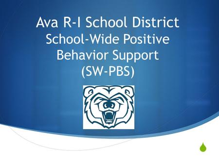  Ava R-I School District School-Wide Positive Behavior Support (SW-PBS)