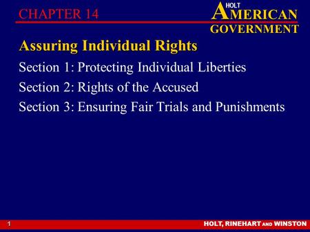 Assuring Individual Rights
