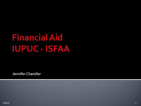 Financial Aid IUPUC - ISFAA