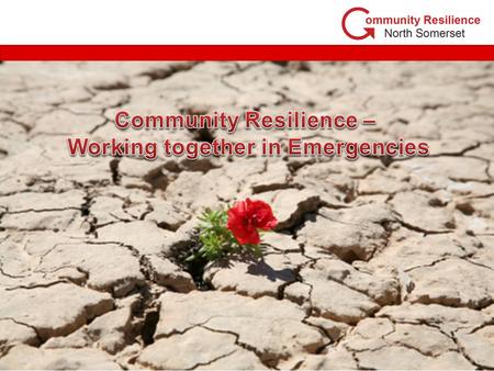 What does Community Resilience mean to you?. Weather Related.