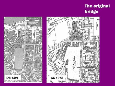 The original bridge. The 2004 Planning Brief Camden and Islington Joint Community Planning Brief 2003/4 page 59 3.3.20. A pedestrian and cycle bridge.