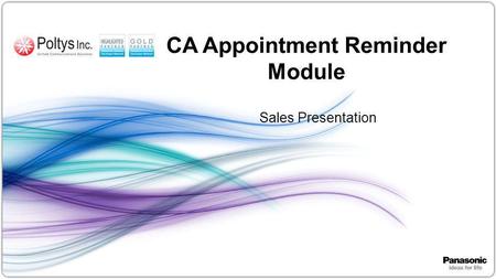 1 CA Appointment Reminder Module Sales Presentation.