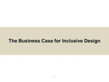 The Business Case for Inclusive Design