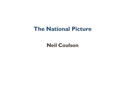 The National Picture Neil Coulson. The A-Z of Consortium-Working BirminghamBlackburn CoventryDoncaster LeedsLondon KnowsleyPreston SalfordSheffield StockportWakefield.