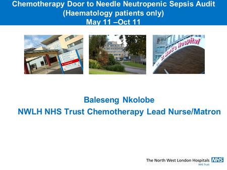 NWLH NHS Trust Chemotherapy Lead Nurse/Matron