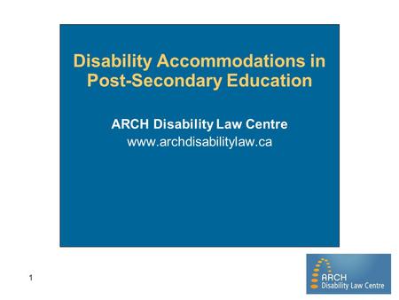 Disability Accommodations in Post-Secondary Education