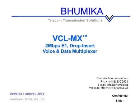 Voice & Data Multiplexer