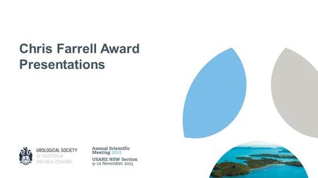 Chris Farrell Award Presentations