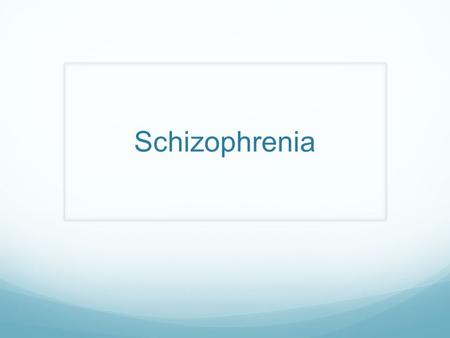Schizophrenia. Positive symptoms are those that happen in addition to the norm – ie delusions, hallucinations Negative symptoms are those that take away.
