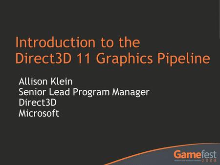 Introduction to the Direct3D 11 Graphics Pipeline