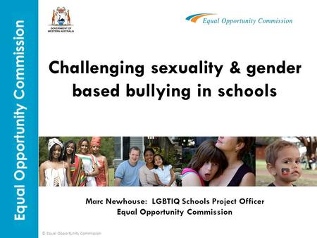 Challenging sexuality & gender based bullying in schools