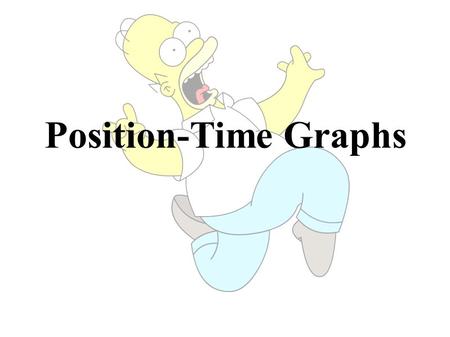 Position-Time Graphs. POSITION (m) TIME (s) 10 20 30 40 50 5 10 1520 25 0 0 v = v = 2 m/s [E] 50 - 30 25 - 15 v = Δd Δt v = 35 - 15 17.5 - 7.5.