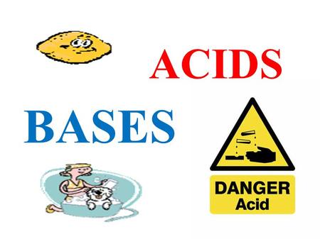 BASES ACIDS.  Identify acids and bases based on their pH.  Understand and balance a Neutralization reaction. pH Neutral Neutralization Key Words.