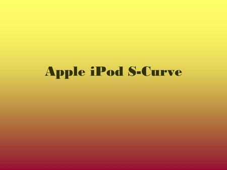 Apple iPod S-Curve.