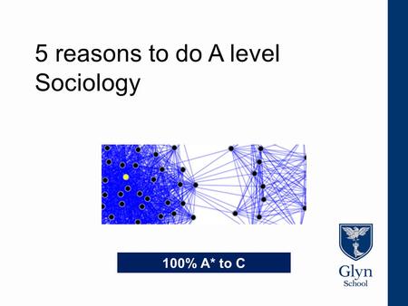 5 reasons to do A level Sociology 100% A* to C. What is Sociology? Sociology looks out how human beings live in groups, their cultures, the structures.
