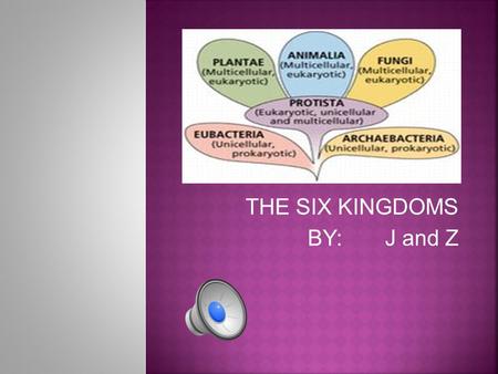 THE SIX KINGDOMS BY: J and Z. A kingdom made up of bacteria that live in extreme environments.