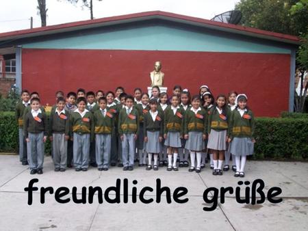 We are the students and professors of the primary school Lic. Benito Juárez.