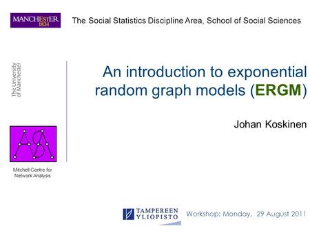 An introduction to exponential random graph models (ERGM)