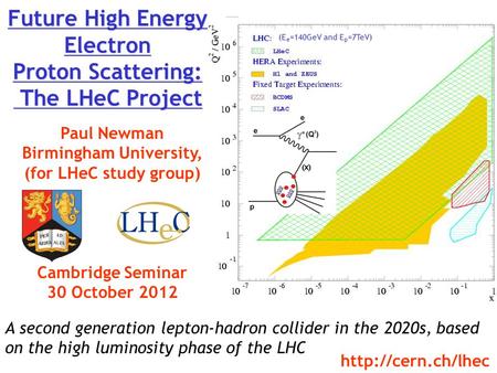 Future High Energy Electron Proton Scattering: The LHeC Project