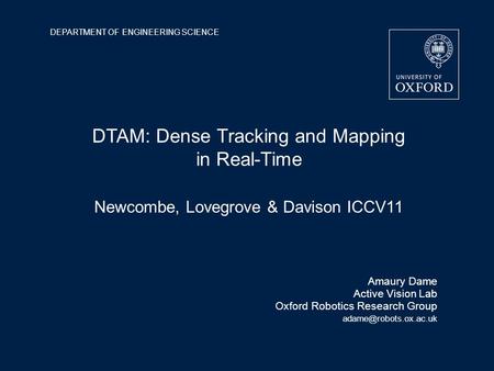 DTAM: Dense Tracking and Mapping in Real-Time