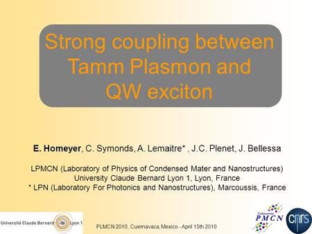 Strong coupling between Tamm Plasmon and QW exciton