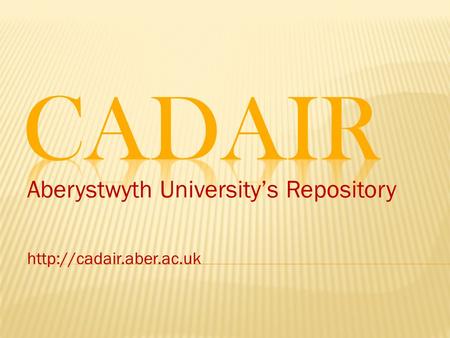 Aberystwyth University’s Repository