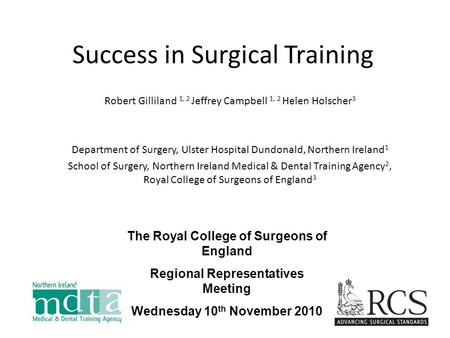Success in Surgical Training