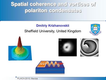 Spatial coherence and vortices of polariton condensates
